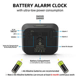 Battery Operated Digital Alarm Clock