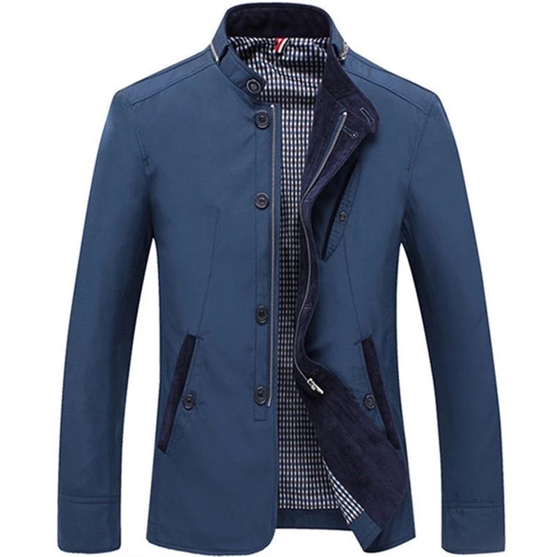 New Style Men's Jacket High Quality Fashion Slim Fit Casual Streetwear Vintage Outwear