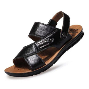 Men Sandals Summer Genuine Leather Roman For Male