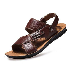 Men Sandals Summer Genuine Leather Roman For Male