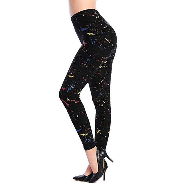 New Fashion Camouflage Printing Elasticity Leggings Fitness For Women Pant  Milk Legging