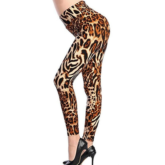 New Fashion Camouflage Printing Elasticity Leggings Fitness For Women Pant  Milk Legging