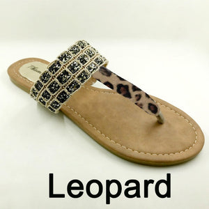 New 2019 Summer Style Shoes Women Sandals Fashion Leopard Flats Top Quality Solid Flip Flops Sexy Slippers Big Size 6-11