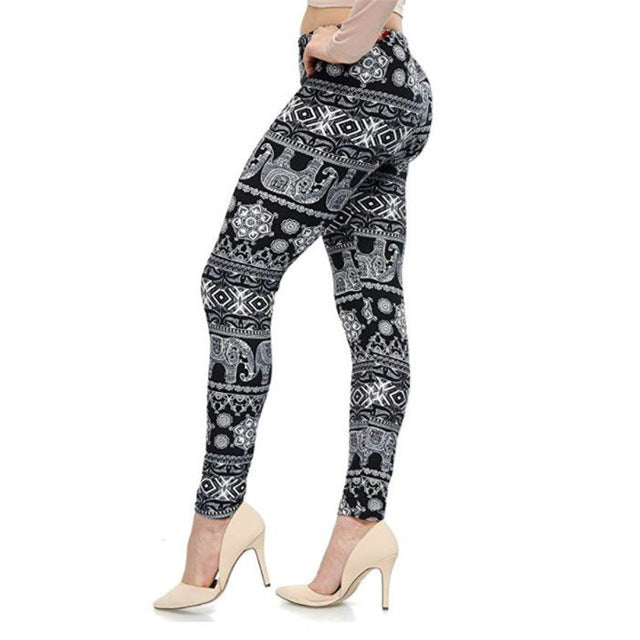 New Fashion Camouflage Printing Elasticity Leggings Fitness For Women Pant  Milk Legging