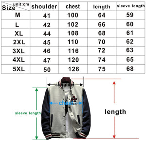 Patchwork Appliques Casual Baseball Uniform Coat Male Jaqueta Masculino Bomber Jacket