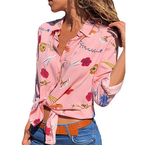 Women Blouses Chic Striped Print Office Shirt Top Fashion Long Sleeve Chiffon  Casual for Ladies