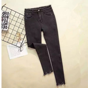 Denim Pants Black Color for Women Jeans Donna Stretch Bottoms Feminino Skinny Fashion