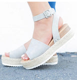 Women Sandals Plus Size Wedges Shoes High Heels Sandals Summer Flip Flop For all Ladies