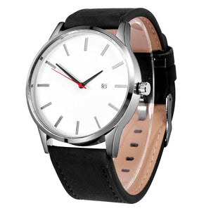 Men's Fashion Watch Top Brand Luxury Sport with Leather Brace Casual