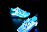 New Summer Led Fiber Optic Shoes for Men and Women, Boys and Girls, USB Recharge glowing Sneakers light up shoes