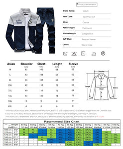 New Casual Tracksuit Men Autumn Zipper Jackets+Pants 2 Pieces Sets Male Slim Fit Sportswear Brand Fashion Men's Solid Set