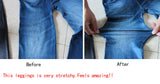 Women Fleece Lined Winter Jeans Genie Slim Fashion  Leggings 2 Real Pockets Woman Fitness Pants