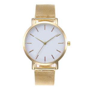 Fashion Women Watches Simple Romantic Rose Gold Strap Wrist Watch