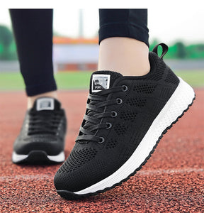 Women Casual Shoes Fashion Breathable Walking Mesh Flat Sneakers Gym Vulcanized Tenis for ladies