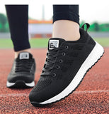 Women Casual Shoes Fashion Breathable Walking Mesh Flat Sneakers Gym Vulcanized Tenis for ladies