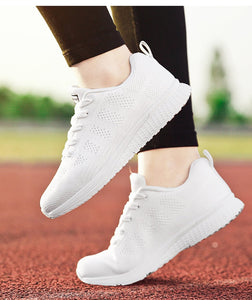 Women Casual Shoes Fashion Breathable Walking Mesh Flat Sneakers Gym Vulcanized Tenis for ladies