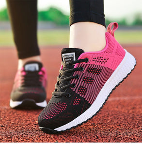 Women Casual Shoes Fashion Breathable Walking Mesh Flat Sneakers Gym Vulcanized Tenis for ladies