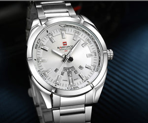 NAVIFORCE New Top Brand Men Watches Full Steel Waterproof Casual Quartz Date Clock Male Wrist watch relogio masculino