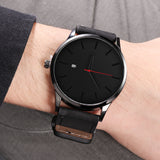 Watch Sports Leather Clock Luxury Fashion for Men