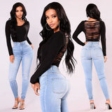 Newest Arrivals Fashion Hot Women Lady Denim Skinny Pants High Waist Stretch Jeans Slim Pencil Casual and Formal Wear