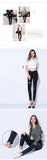 Yesello Plus Size M-5XL Summer Hole Ripped Jeans for Women Jeggings Cool Denim High Waist Skinny Pants Pencil Trousers Black