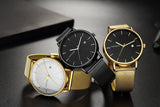 Men Luxury Brand Steel Quartz Watch  Minimalist Wrist Watches