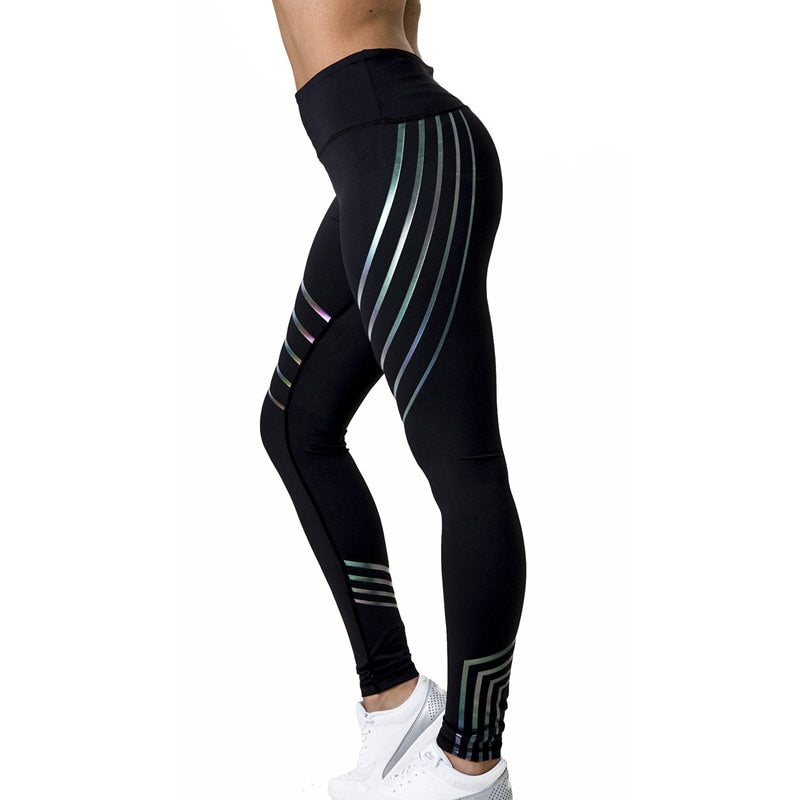 New Fashion Women Leggings Printing Black and White Fitness Sexy Slim fit with High Waist