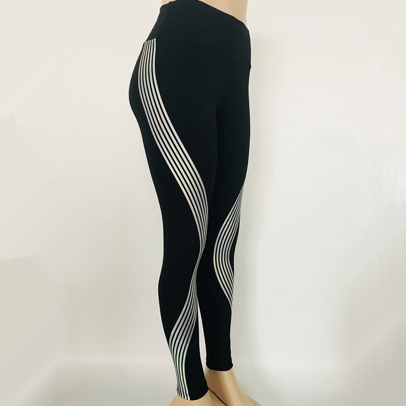 New Fashion Women Leggings Printing Black and White Fitness Sexy Slim fit with High Waist