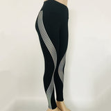 New Fashion Women Leggings Printing Black and White Fitness Sexy Slim fit with High Waist