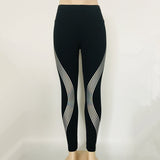 New Fashion Women Leggings Printing Black and White Fitness Sexy Slim fit with High Waist