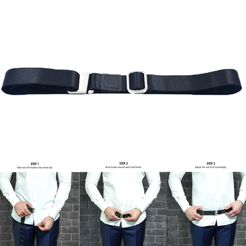 Fashion Shirt Holder Adjustable Near Shirt Stay Best Tuck It Belt for Women Men Work Interview TY53