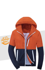 Jacket Men Windbreaker Spring Autumn Fashion Hooded Casual for Men