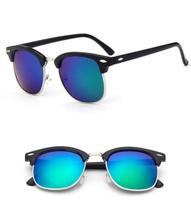 Half Metal Fashion Sunglasses for Men and Women