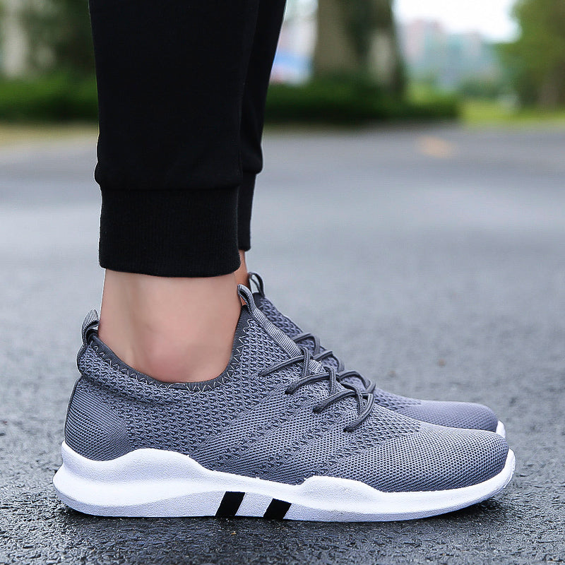 Fashion Men Casual Shoes Lace-Up Breathable Sneakers for Male