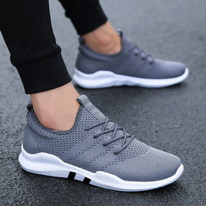 Fashion Men Casual Shoes Lace-Up Breathable Sneakers for Male