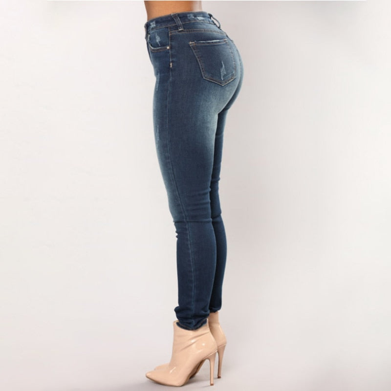 Fashion Jeans Women Pencil Pants High Waist Sexy Slim