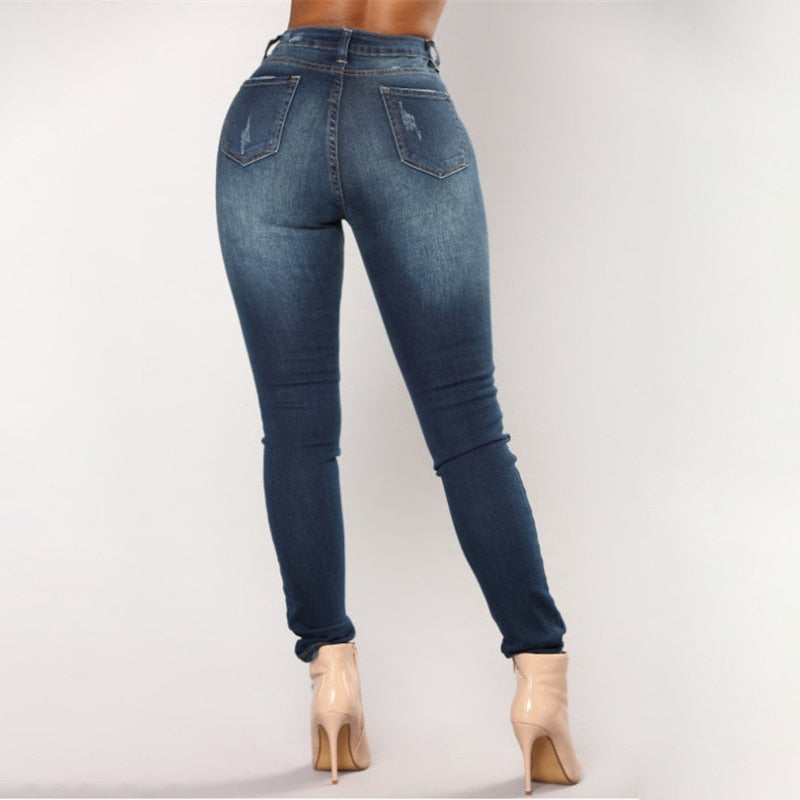 Fashion Jeans Women Pencil Pants High Waist Sexy Slim