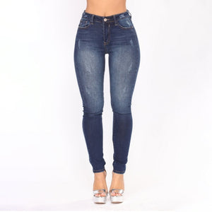 Fashion Jeans Women Pencil Pants High Waist Sexy Slim