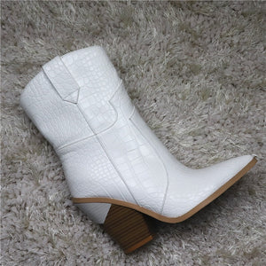 women boots pointed toe wedges shoes