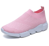 Women Sneakers Summer Gym Shoes  Breathable Flyknit White Zapatillas Mujer Casual Krasovki