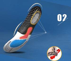 Unisex Orthotic Arch Support Sport Shoe Pad Sport Running Gel Insoles Insert Cushion for Women foot care