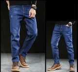 Elastic Loos Men's Jeans Denim Trousers Hombre Korean Cowboys (PLus Size 6XL 7XL)