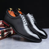 Men Dress Shoes Designer Business Office Lace-Up Loafers