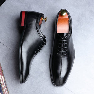 Men Dress Shoes Designer Business Office Lace-Up Loafers