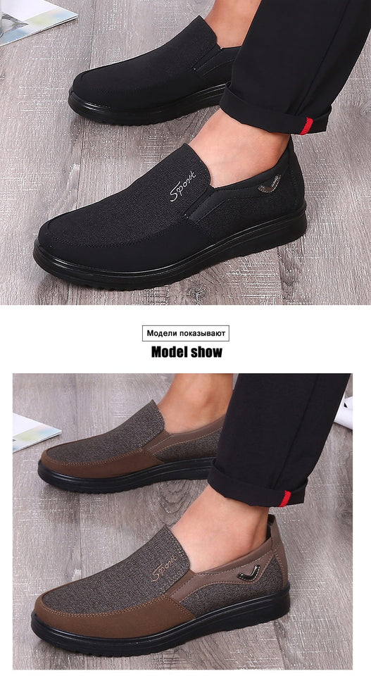 Men's shoes Slip on Loafers Plus size 38-50 Trainer Patchwork None-Woven Breathable Sneakers Casual Drive Shoes