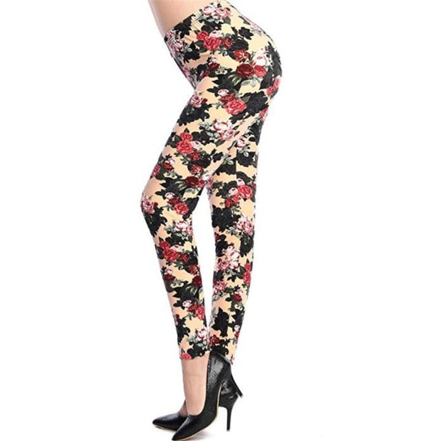 New Fashion Camouflage Printing Elasticity Leggings Fitness For Women Pant  Milk Legging