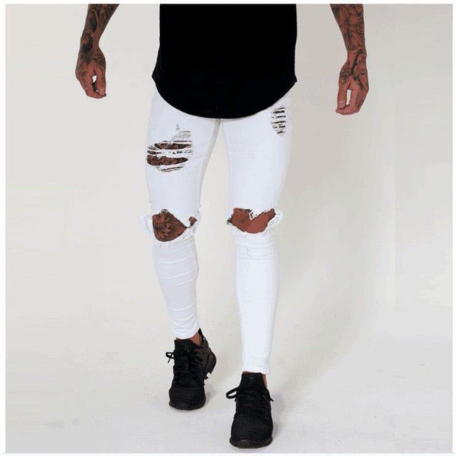 Men's Fashion Vintage Ripped Jeans