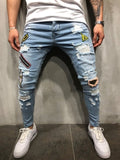 Men's Fashion Vintage Ripped Jeans