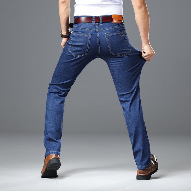 Men Jeans Brand  Heavyweight Denim Trousers Soft Pants for Fashion Style( Size 40 42 44)