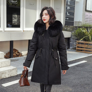 Autumn Winter Warm Velvet Thicken Faux Fur Coats